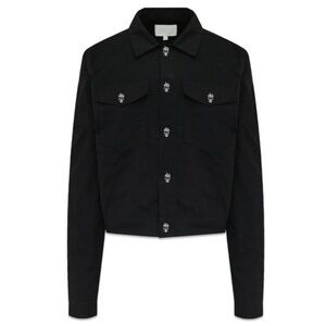 Laundered Works Corp x Offset Skull Trucker Jacket